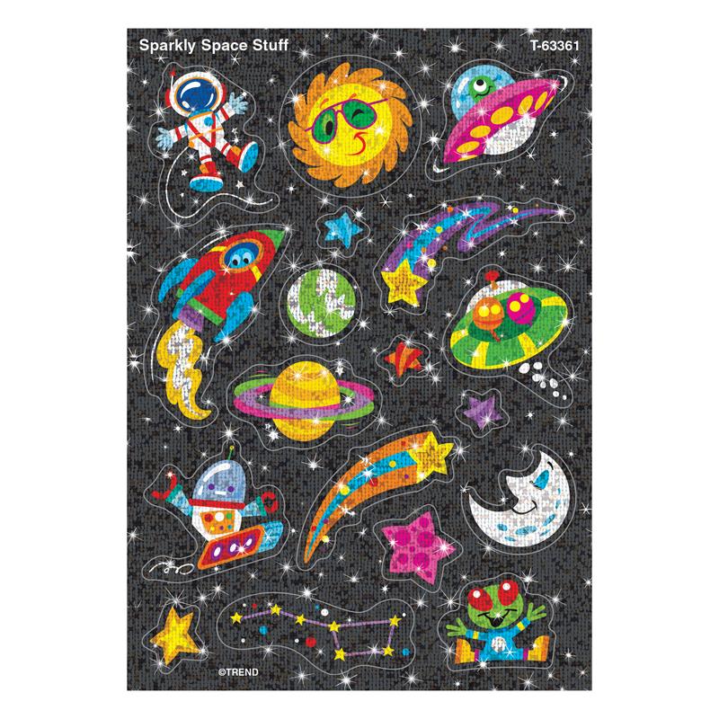 Sparkly Space Stuff Sparkle Stickers®, 36 Count
