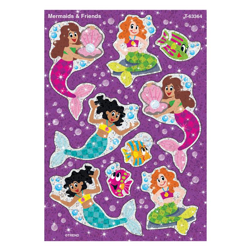 Mermaids & Friends Sparkle Stickers®, 18 Count