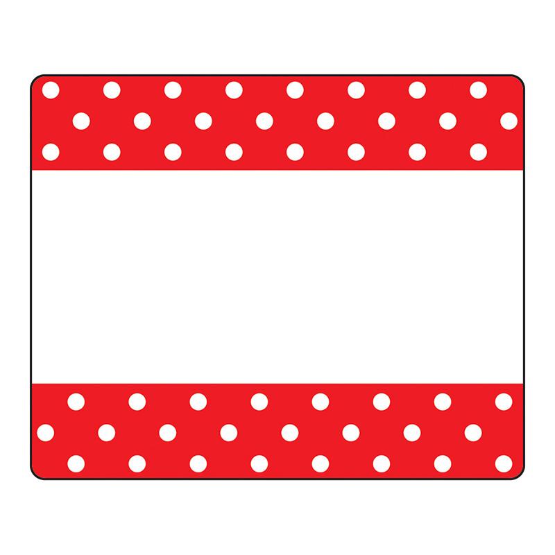 Polka Dots Red Terrific Labels™, 36 ct