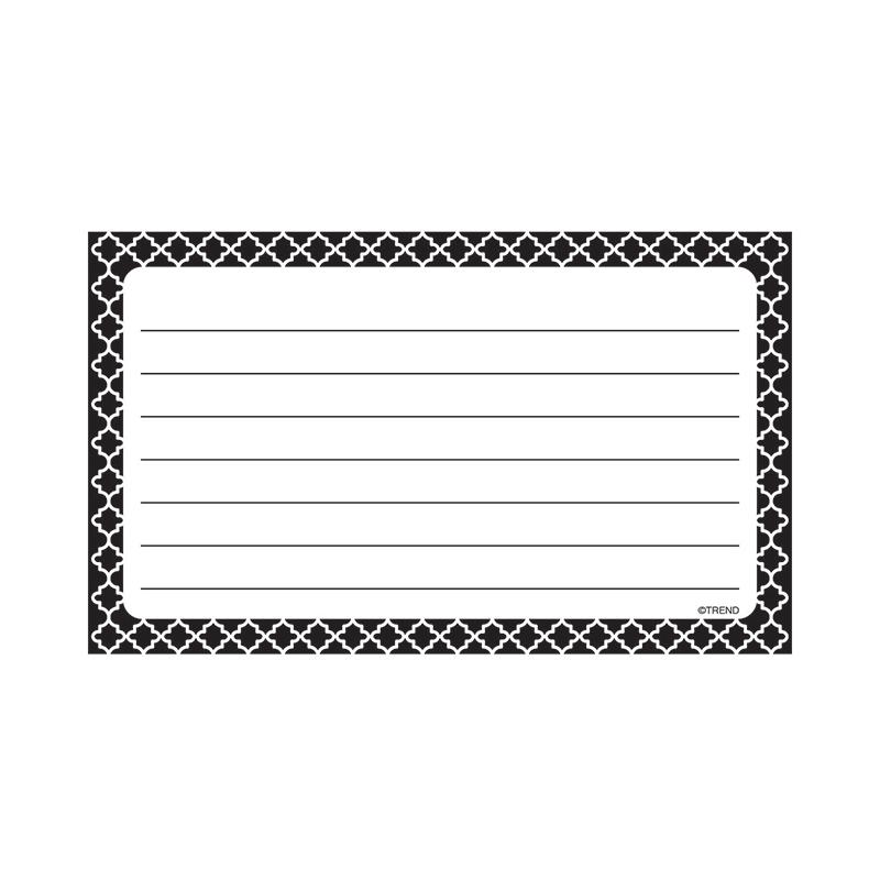 Moroccan Black Lined Terrific Index Cards™, 75 ct.