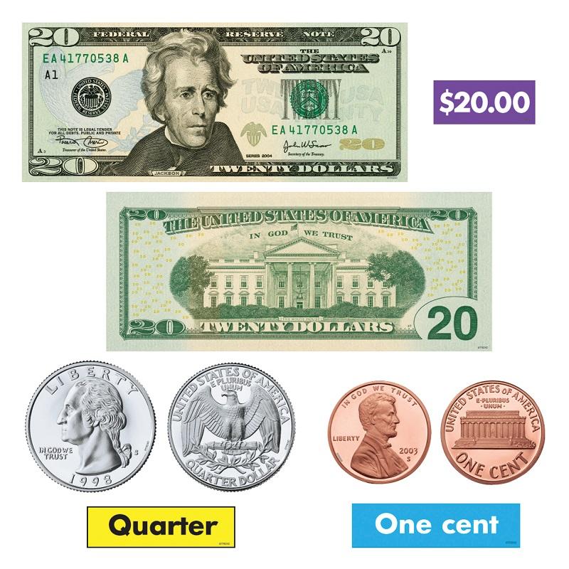  U.S.Money Bulletin Board Set