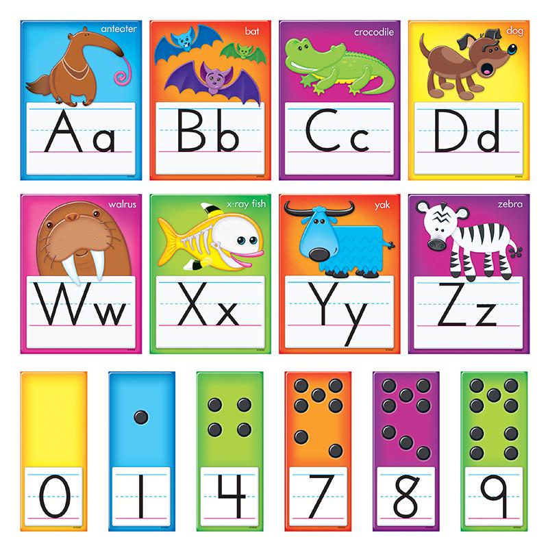  Awesome Animals Alphabet Cards Standard Manuscript B.B.Set