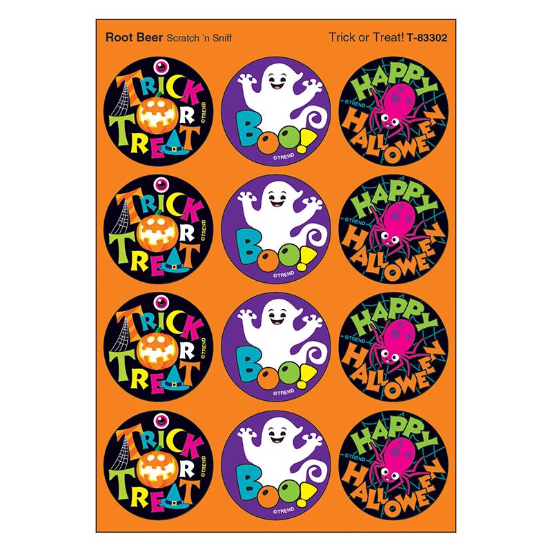  Trick Or Treat!/ Root Beer Stinky Stickers & Reg ;, 48 Count