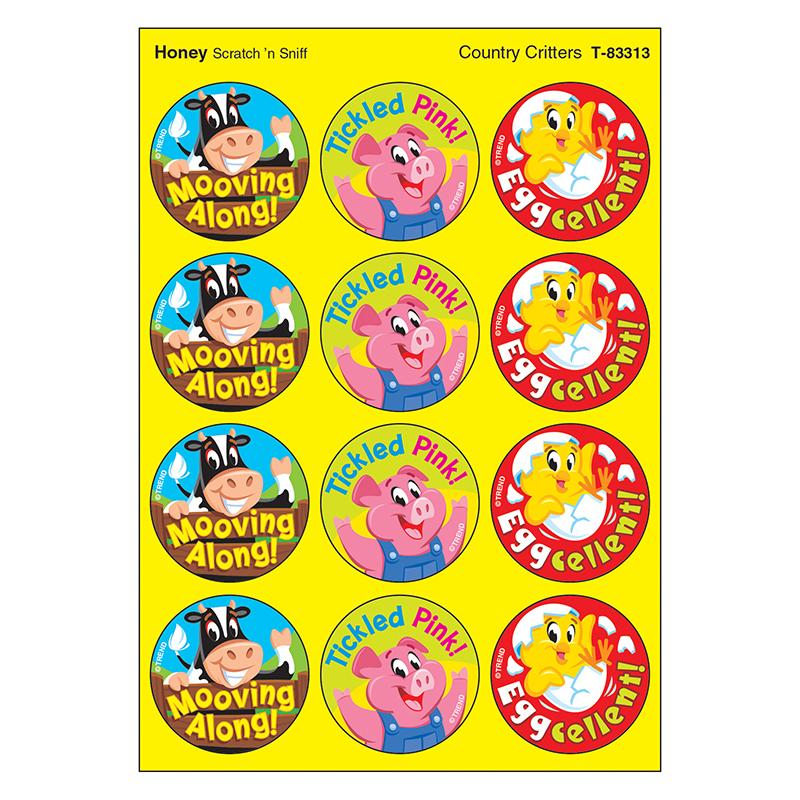 Country Critters/Honey Stinky Stickers®, 48 Count