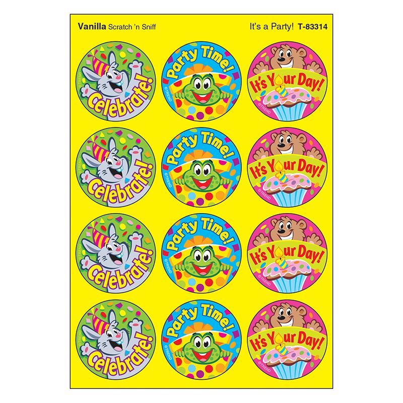 It's a Party!/Vanilla Stinky Stickers®, 48 Count