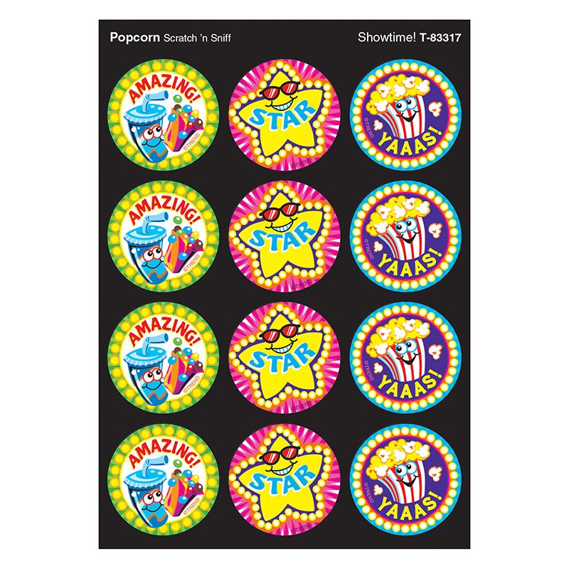 Showtime!/Popcorn Stinky Stickers®, 48 Count