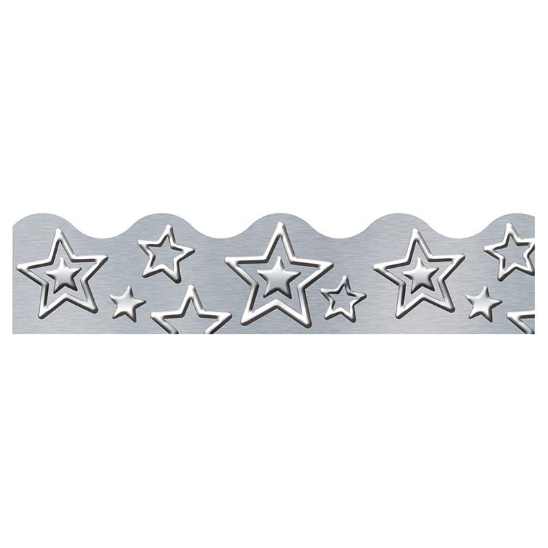 I ♥ Metal Silver Stars Terrific Trimmers®, 39'