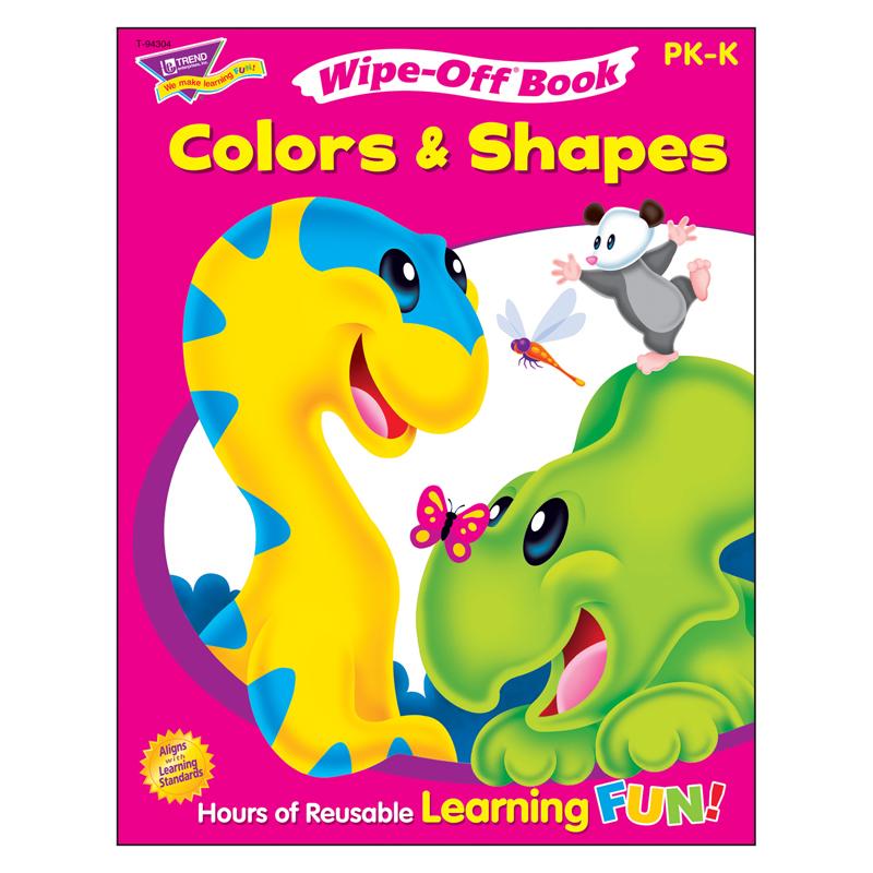 Colors & Shapes Wipe-Off® Book, 28 pgs