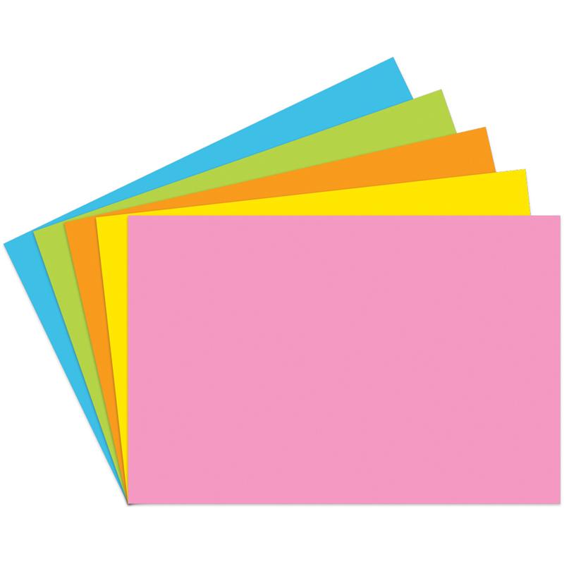 White 0.5 Height 5 Length 50 Cards per Package 3.2 Wide Top Notch Teacher Products TOP366 Library Cards