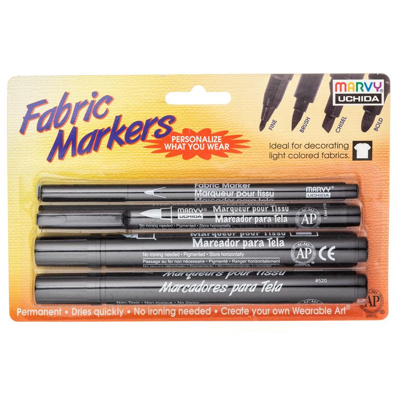 Laundry/Fabric Markers, Pack of 4