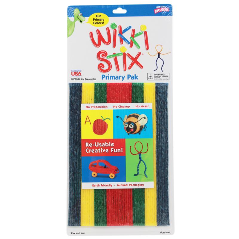 Wikki Stix®, Primary Colors, 48/pkg