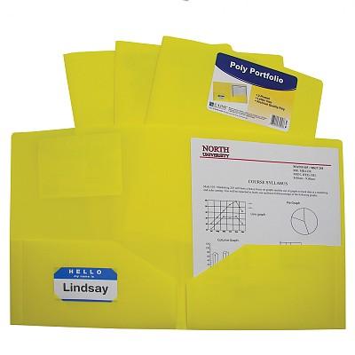 Two-Pocket Heavyweight Poly Portfolio Folder