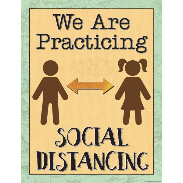 We Are Practicing Social Distancing Chart     D