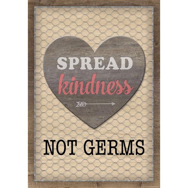 Spread Kindness, Not Germs Poster