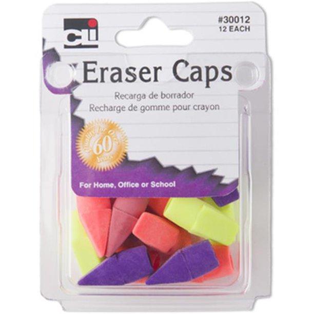 Charles Leonard Eraser Caps Neon Asst 80792 for sale online 