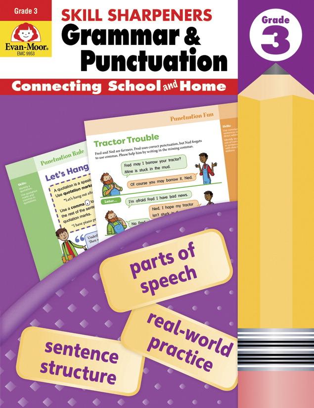 Skill Sharpeners Grammar and Punctuation, Grade 3
