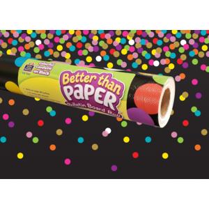 Colorful Confetti On Black Better Than Paper Bulletin Board Paper Roll