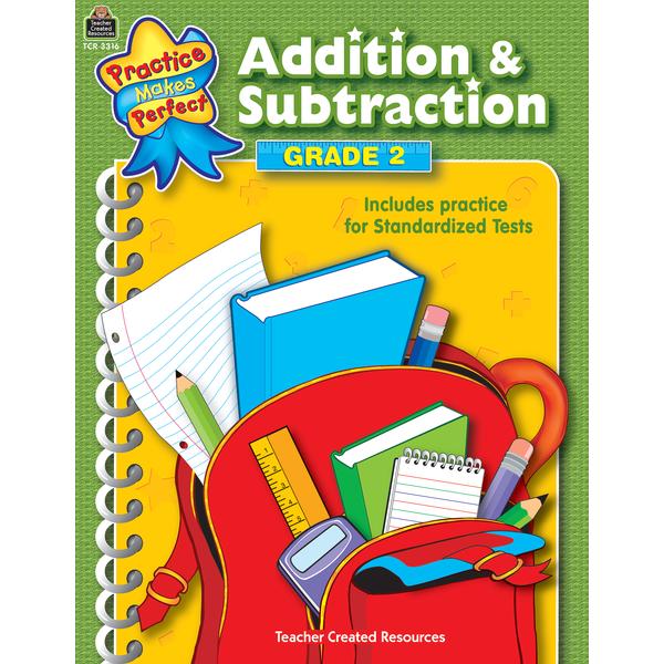 Addition & Subtraction: Practice Makes Perfect, Grade 2