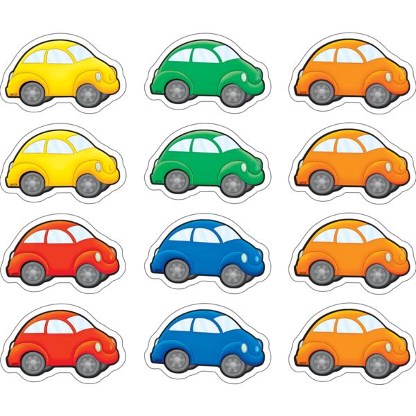 Cartoon Cars Mini Accents 36 Pcs