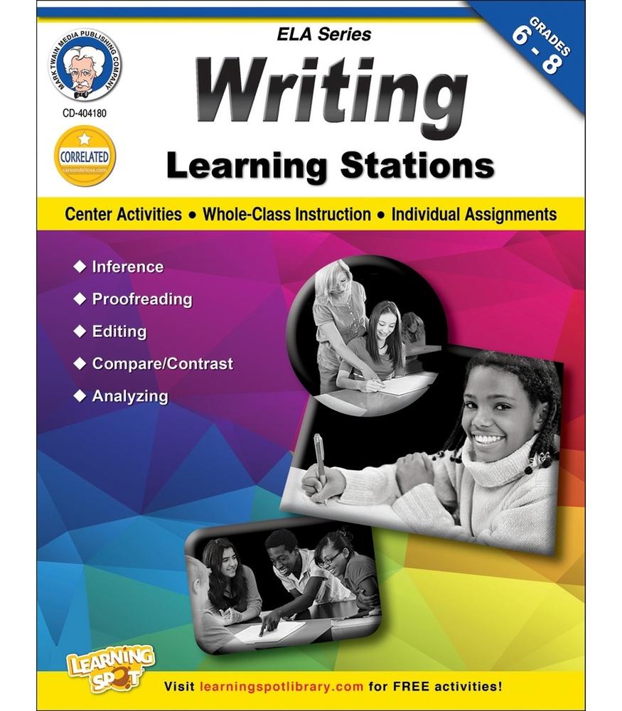  Learning Stations : Writing Workbook Gr.6- 8