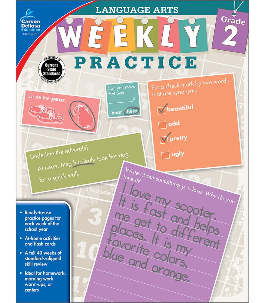 Weekly Practice Language Arts Gr. 2  Discont