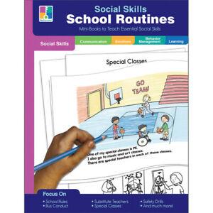  Social Skills Mini Books : School Routines Pk- 2
