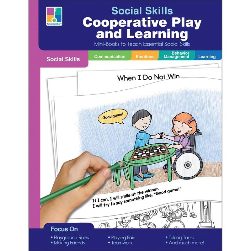  Social Skills Mini Books : Cooperative Play & Learning Pk- 2
