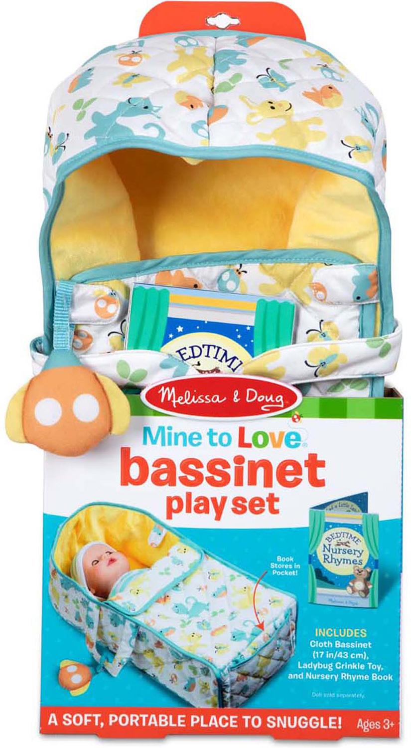 Mine To Love Bassinet Play Set, 3 Pieces, Fits Dolls Up To 18