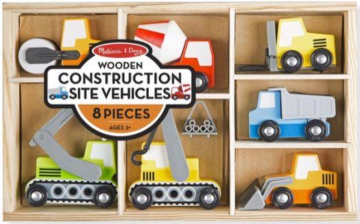 Construction Site Vehicles - Wooden
