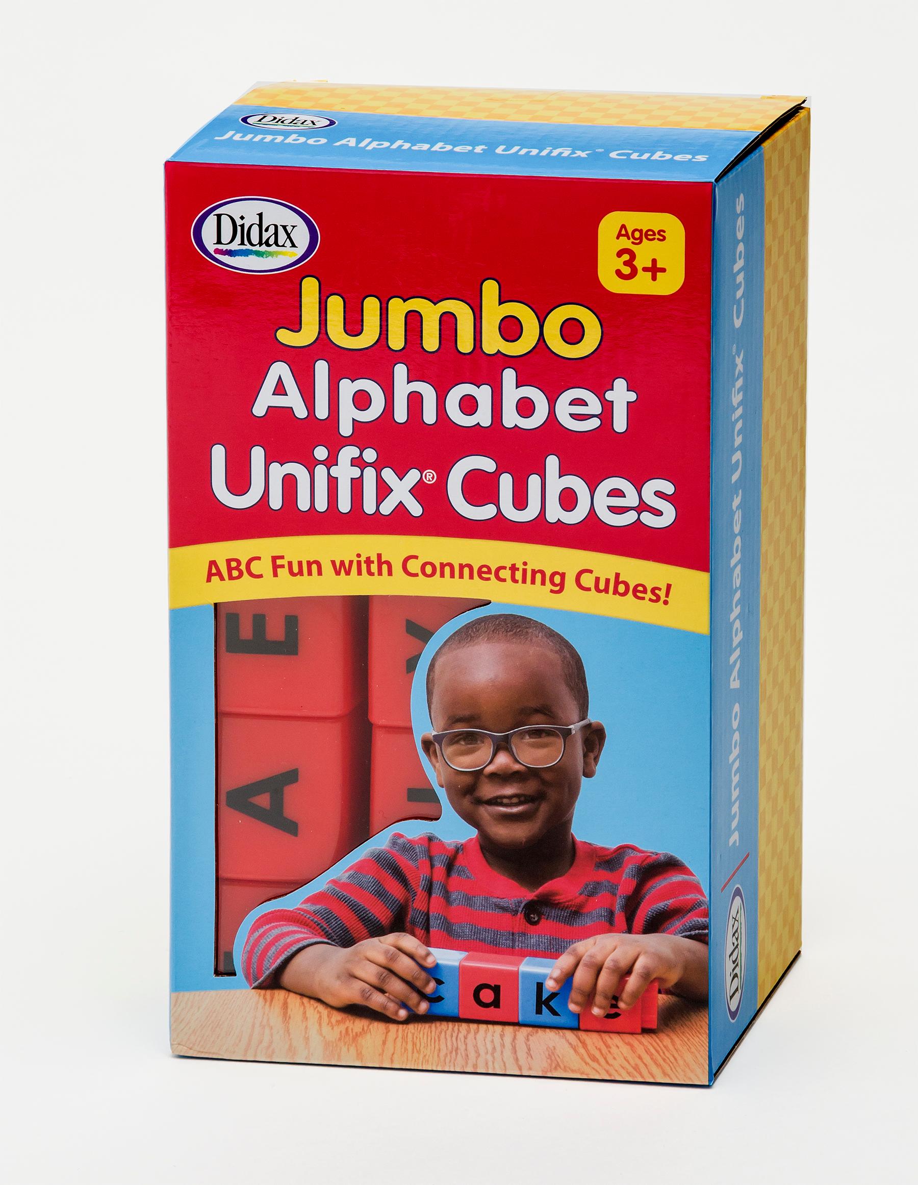 Jumbo Alphabet Unifix Cubes, Set Of 30, Grades Pk-k