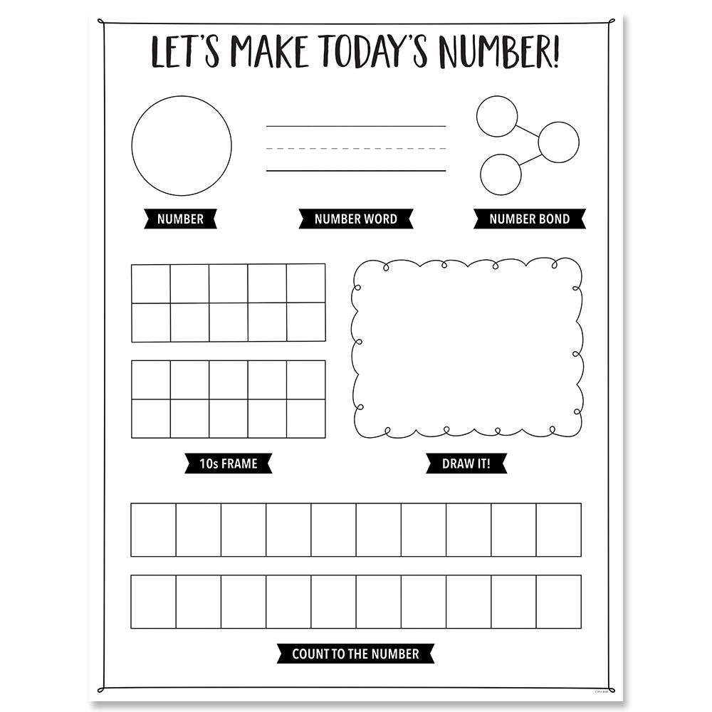Let`s Make Today`s Number Chart 17x22