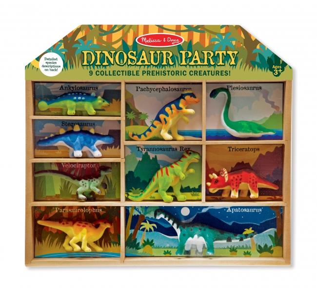 Dinosaur Party Play Set 9pcs