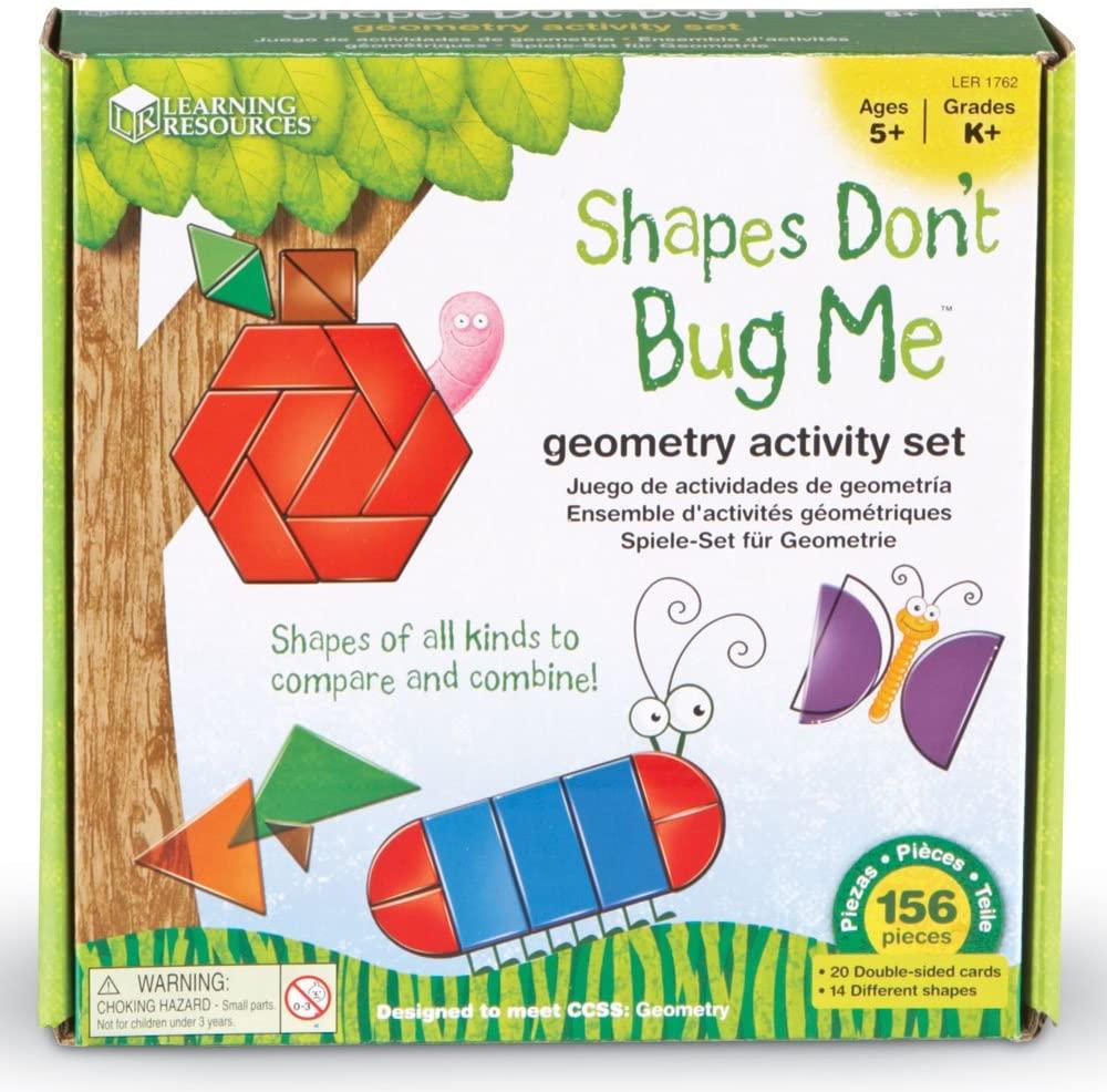 Learning Resources Overhead Tracing Shapes ~ Set of 20 Geometric Shapes 