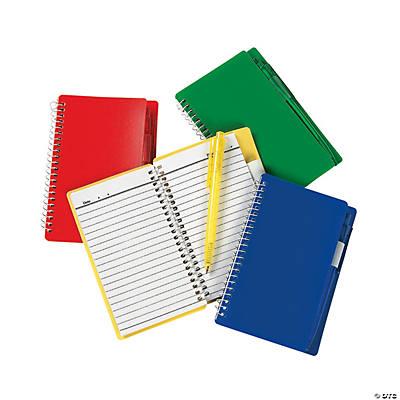 Assorted Primary Colored Notepad & Pen 12/Pk
