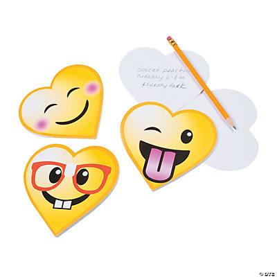 Heart Shaped Emoji Notepad 12bg