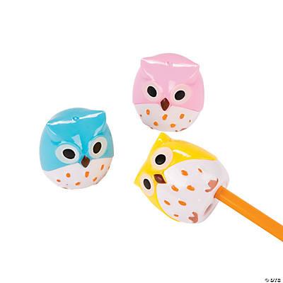 Owl Pencil Sharpener 12/Bag