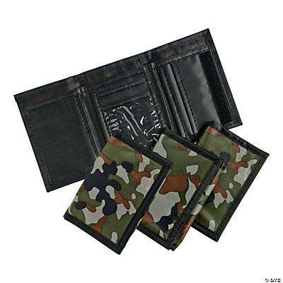 Nylon Camouflage Wallets 12/pk