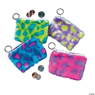 Plush Spotted Coin Purse 12/Pk