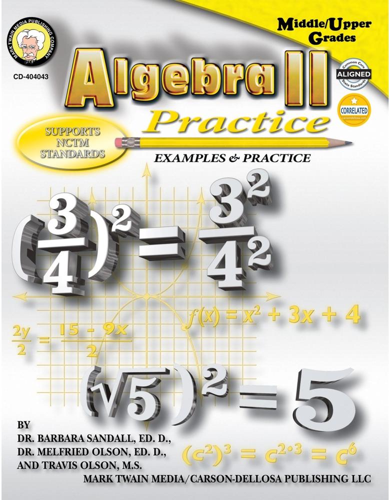 Algebra Ii Practice Book Gr. 7+