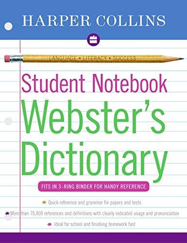 Webster`s Dictionary Student Notebook
