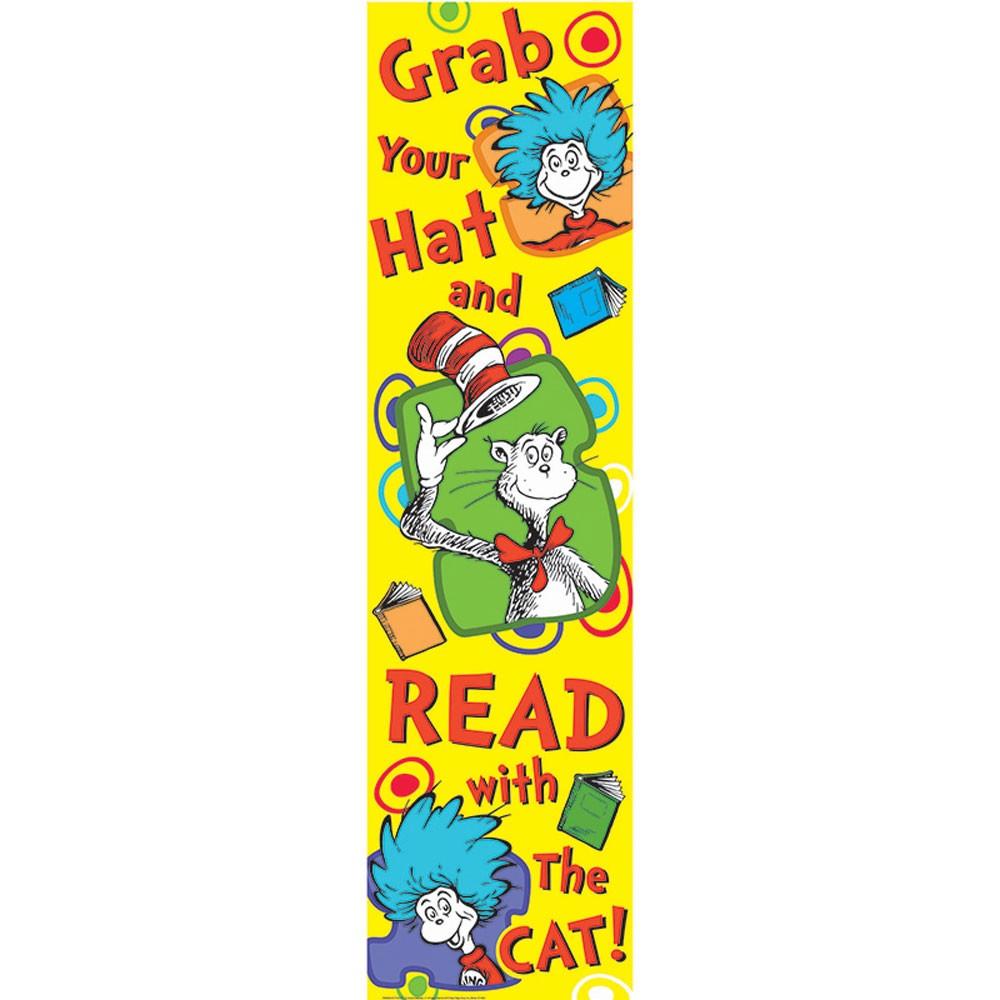 Dr. Seuss Grab Your Hat Vertical Banner