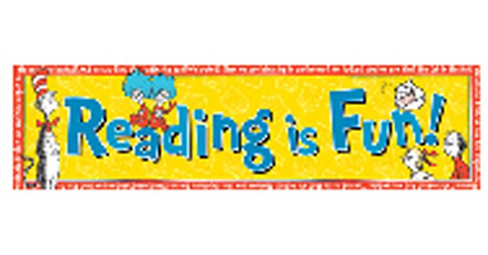 Cat In The Hat - Reading Is Fun!  Banner (horizontal)