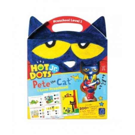  Hot Dots Jr.Pete The Cat I Love Preschool Set, Pk Level 1