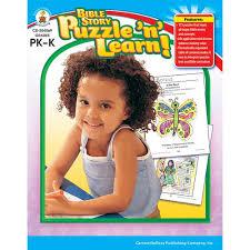 Bible Story Puzzle `n` Learn Book Grades Pk-k  Discont.