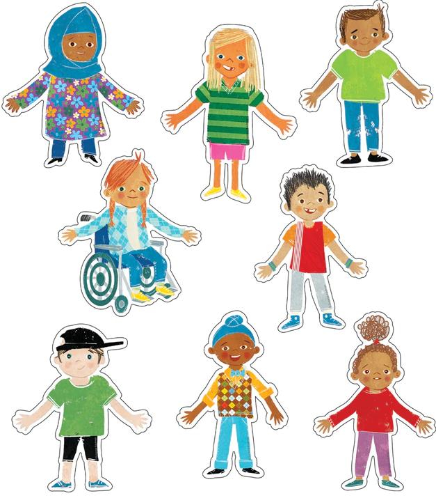 Kind Vibes: All Are Welcome Kids Cut Outs