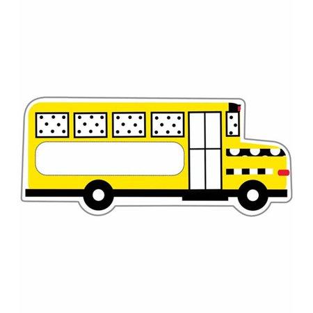 Bk,wh&stylish: School Bus Colorful Cut-outs Single