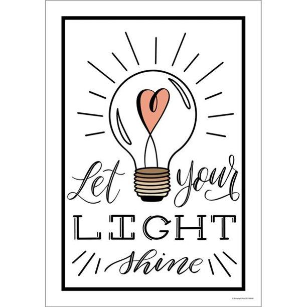 Simply Stylish: Let Your Light Shine Poster