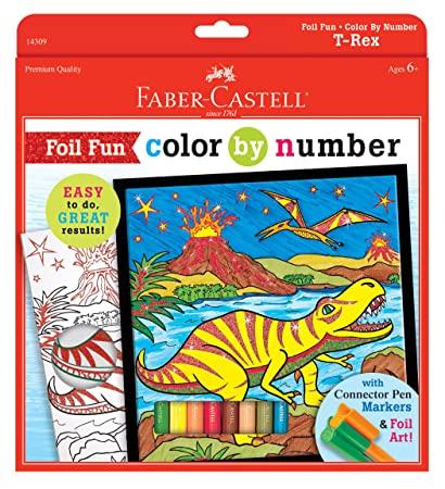 T-rex Foil Fun Color By Number