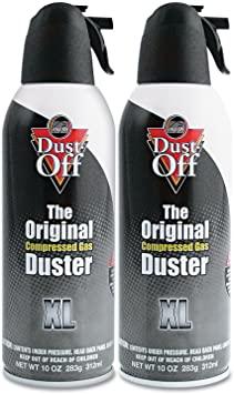 Disposable Compressed Air Duster, 10oz, 2pk