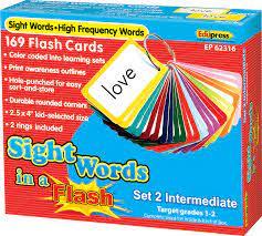  Sight Words In A Flash Cards Grades 1- 2